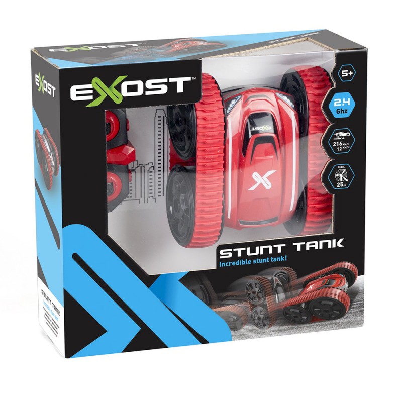 Λαμπάδα Silverlit Exost Stunt Tank Τηλεκατευθυνόμενο Αυτοκίνητο Κόκκινο (7530-20256) - Fun Planet