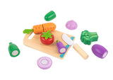 Tooky Toy Ξύλινα Λαχανικά με Ξύλο Κοπής (TK112) - Fun Planet
