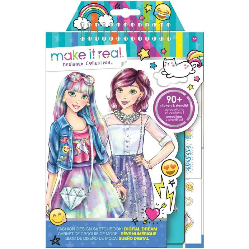 Make it Real - Digital Dream Fashion Design Sketchbook (3203) - Fun Planet