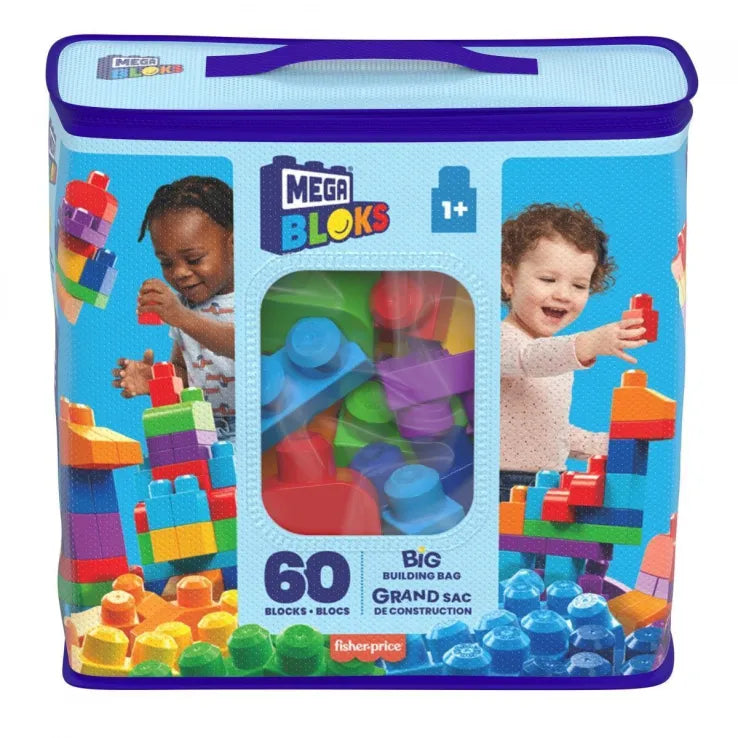 Mega Bloks Τουβλάκια - Τσάντα 60 τεμάχια (DCH55) - Fun Planet