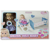 Drink Baby Wet Μωρό Με Καρέκλα & Κρεβάτι (829-7) - Fun Planet