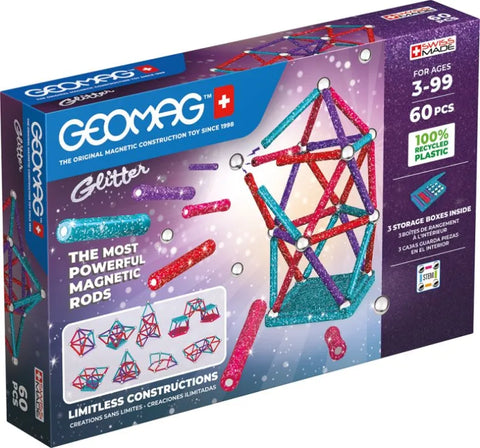 Geomag Σετ Glitter 60 Green (PF.527.536.00) - Fun Planet