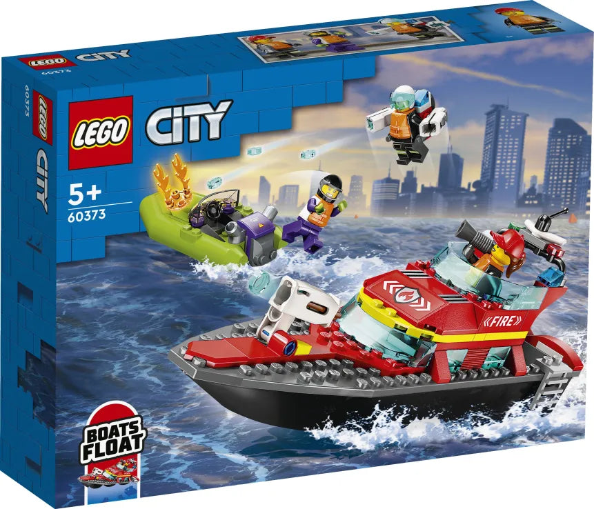 LEGO City Fire Rescue Boat (60373) - Fun Planet