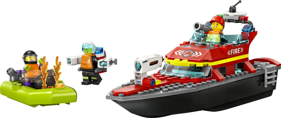 LEGO City Fire Rescue Boat (60373) - Fun Planet