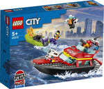 LEGO City Fire Rescue Boat (60373) - Fun Planet