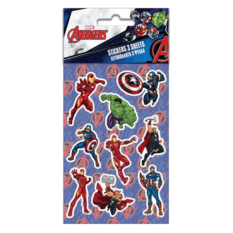 Αυτοκόλλητα Avengers 8X12εκ 5 Φύλλα (506042) - Fun Planet