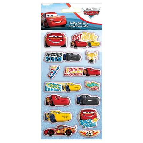 Αυτοκόλλητα Puffy Cars 10X22εκ (562873) - Fun Planet