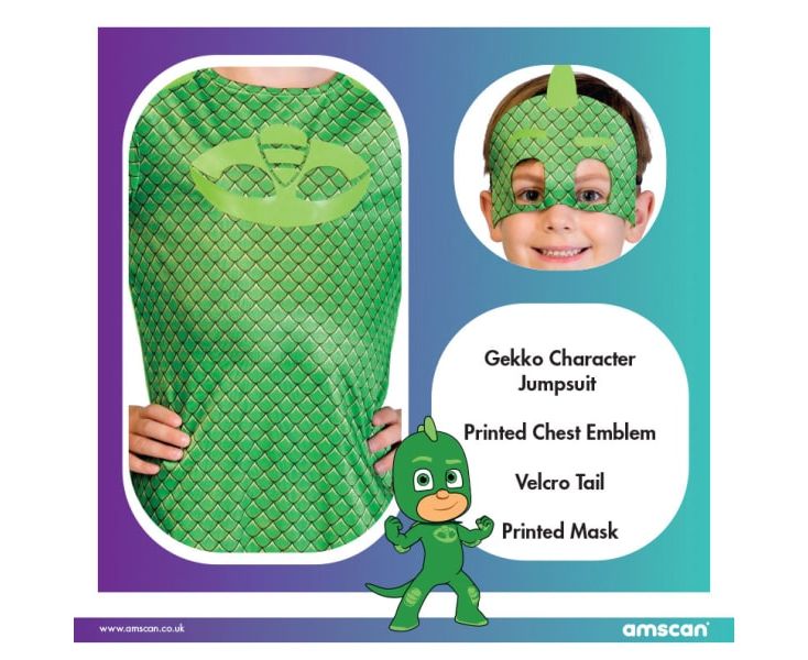 Amscan Στολή PJ Masks Gekko Good - Fun Planet