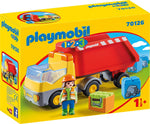 Playmobil 1.2.3 Ανατρεπόμενο Φορτηγό με εργάτη (70126) - Fun Planet