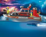 Playmobil City Action Επιχείρηση πυρόσβεσης με σκάφος διάσωσης (70140) - Fun Planet