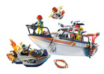 Playmobil City Action Επιχείρηση πυρόσβεσης με σκάφος διάσωσης (70140) - Fun Planet