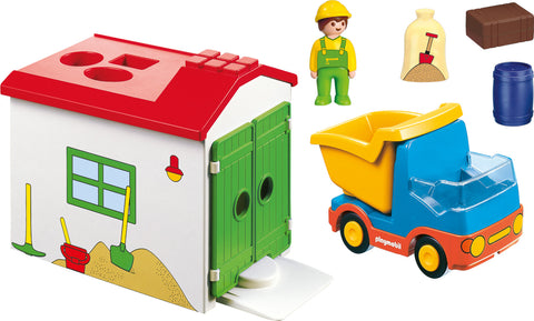 Playmobil 1.2.3 Φορτηγό με γκαράζ (70184) - Fun Planet