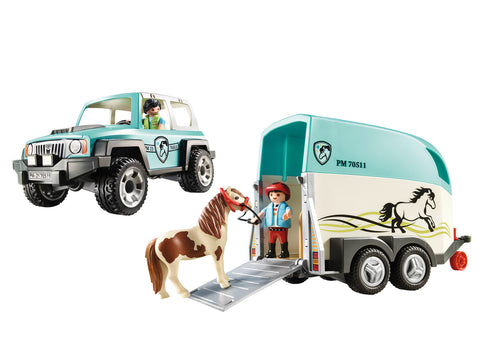 Playmobil Country Όχημα με τρέιλερ μεταφοράς πόνυ (70511) - Fun Planet