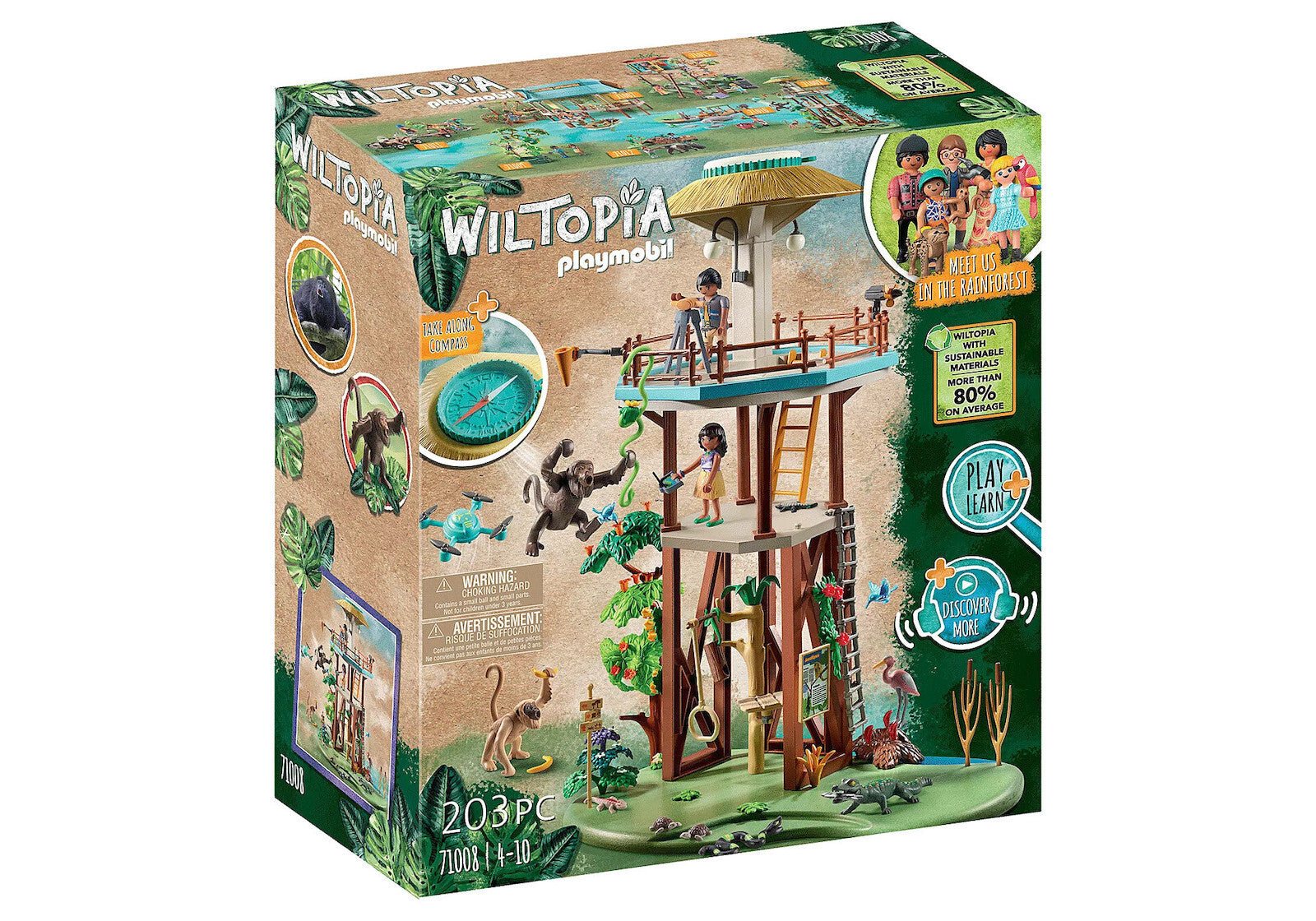 Playmobil Wiltopia Παρατηρητήριο με πυξίδα (71008) - Fun Planet