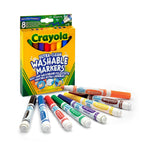 Crayola 8 Χοντροί Πλενόμενοι Μαρκαδόροι (58-8328-E-000) - Fun Planet