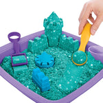 Kinetic Sand Shimmer Sparkle Sandcastle Set Green (6061828) - Fun Planet