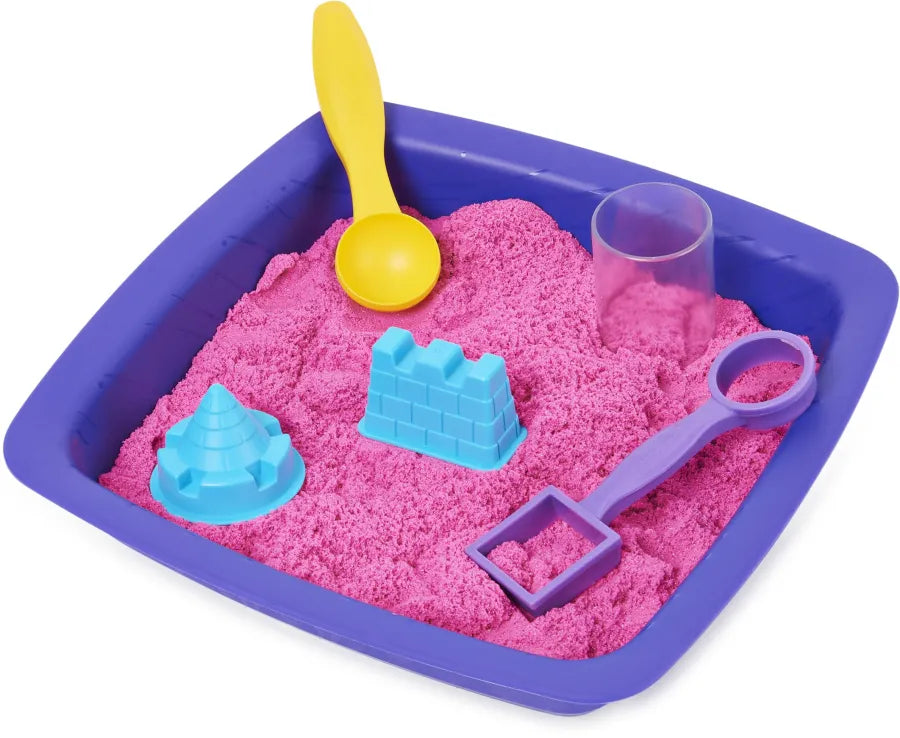 Kinetic Sand Shimmer Sparkle Sandcastle Set Pink (6063520) - Fun Planet