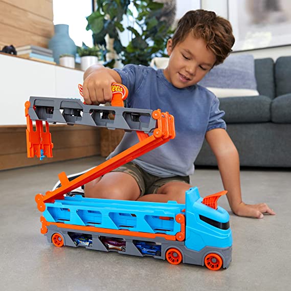 Hot Wheels Νταλίκα - Πίστα 2 σε 1 (GVG37) - Fun Planet