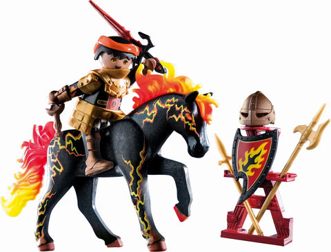 Playmobil Novelmore Burnham Raiders - Ιππότης και άλογο της φωτιάς (71213) - Fun Planet