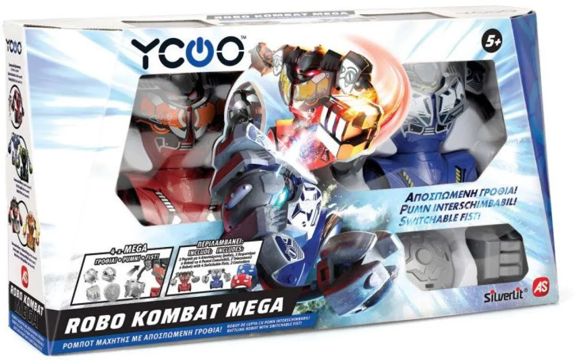 Silverlit Set 2 Τηλεκατευθυνόμενα Ρομπότ Robo Kombat Mega Fist (7530-88068) - Fun Planet