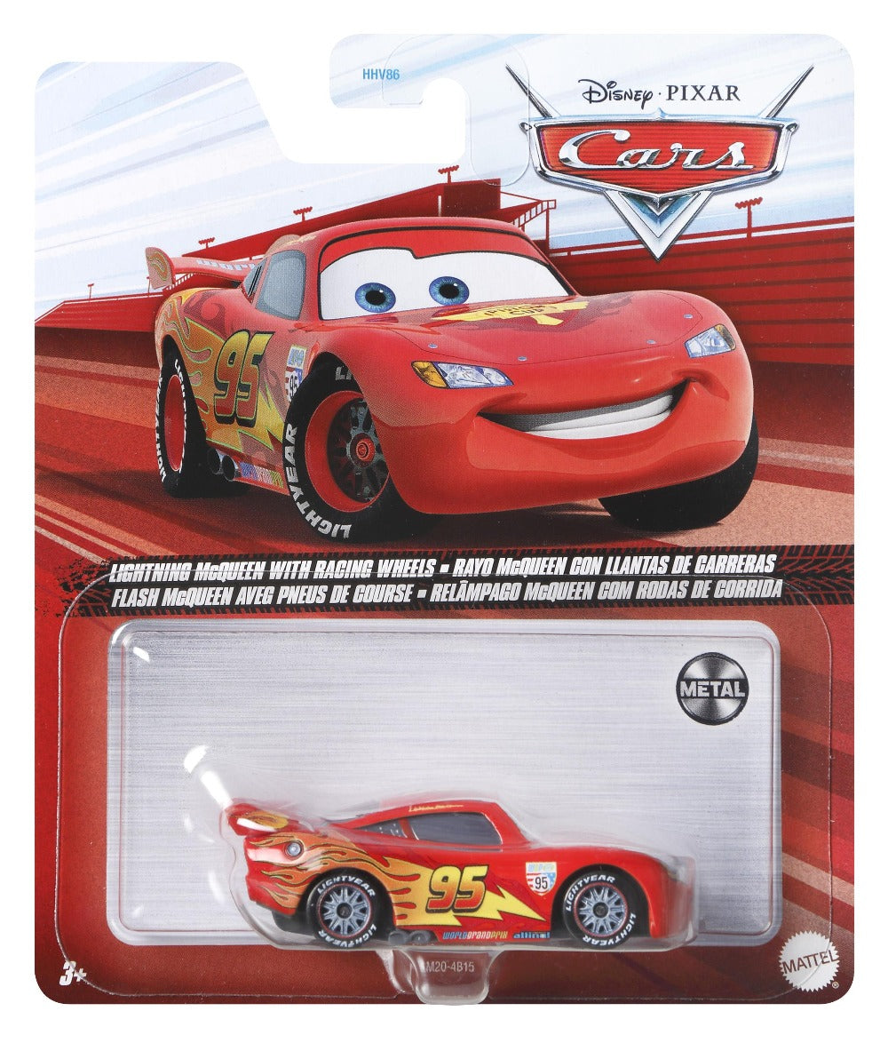 Disney Pixar Cars Αυτοκινητάκια Lightning McQueen with Racing Wheels (FLM20) - Fun Planet