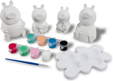 Peppa Pig Φιγούρες από Πηλό για Ζωγραφική 4 Pack Η Οικογένεια της Πέππα (PP019000) - Fun Planet