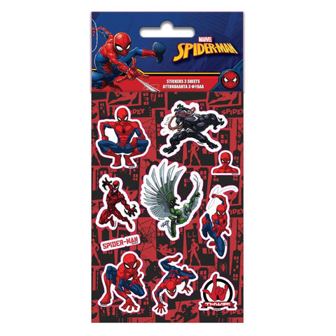 Αυτοκόλλητα Spiderman 5 φύλλα 8X12εκ (508022) - Fun Planet