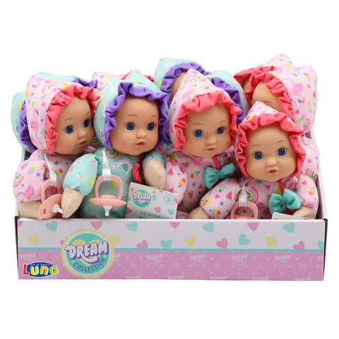 Κούκλα Μαλακό Μωρό 22,50εκ Luna Toys (622171) - Fun Planet