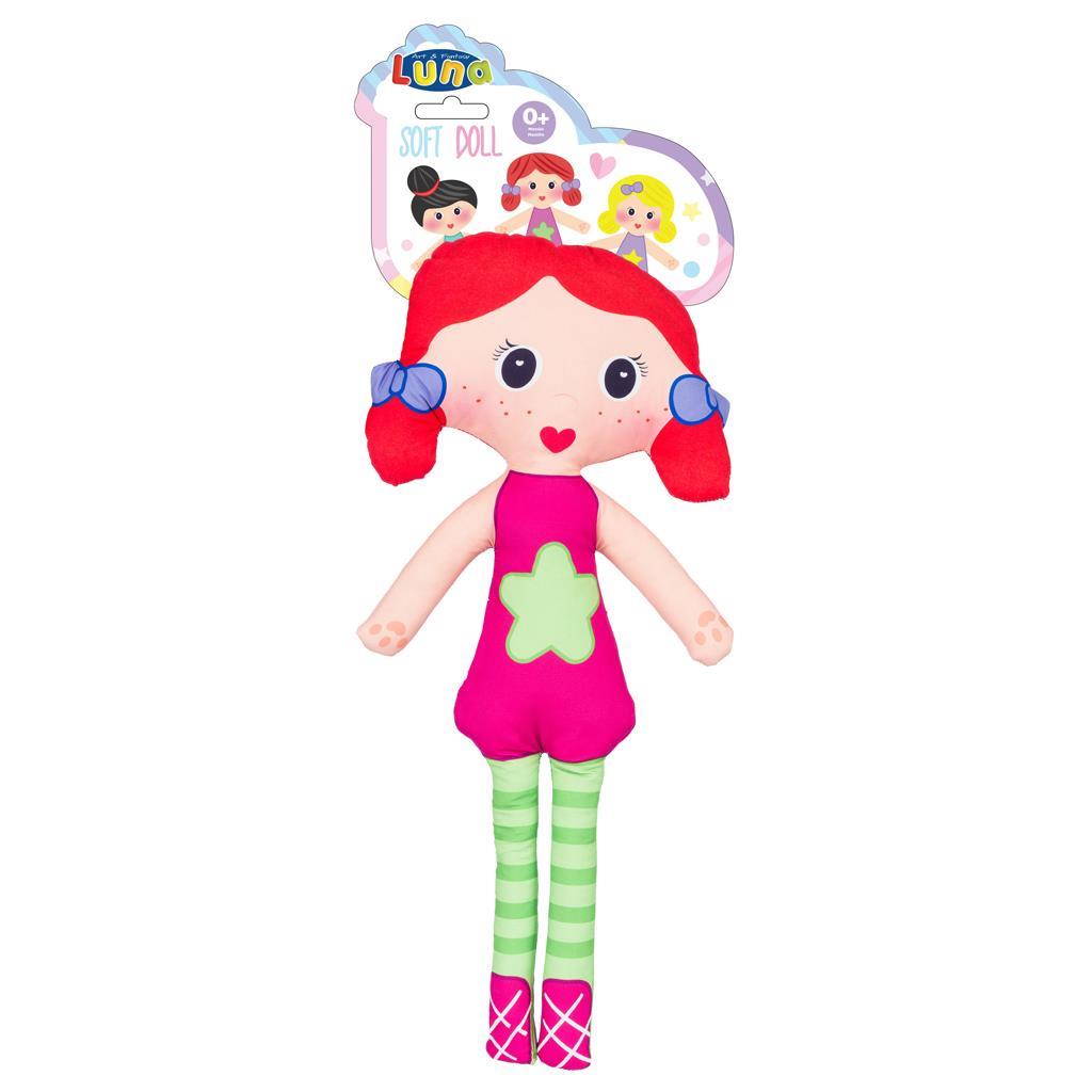 Κούκλα Υφασμάτινη 50εκ σε 5 σχέδια Luna Toys (622168) - Fun Planet