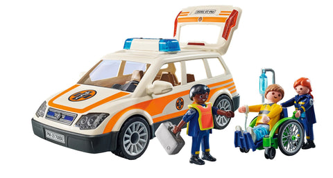 Playmobil City Life Όχημα Πρώτων Βοηθειών με διασώστες (71037) - Fun Planet
