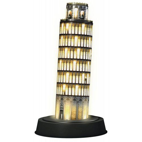 Ravensburger Πάζλ 3D Κεκλιμένος Πύργος Της Πίζας-Νυχτερινή Έκδοση 216Τμχ (12515) - Fun Planet