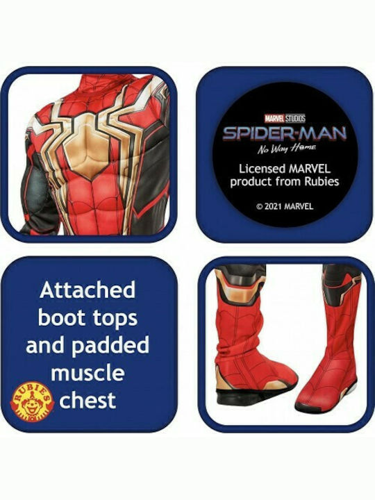 Rubies Marvel Superhero Spider-Man V1 Deluxe Αποκριάτικη Στολή - Fun Planet