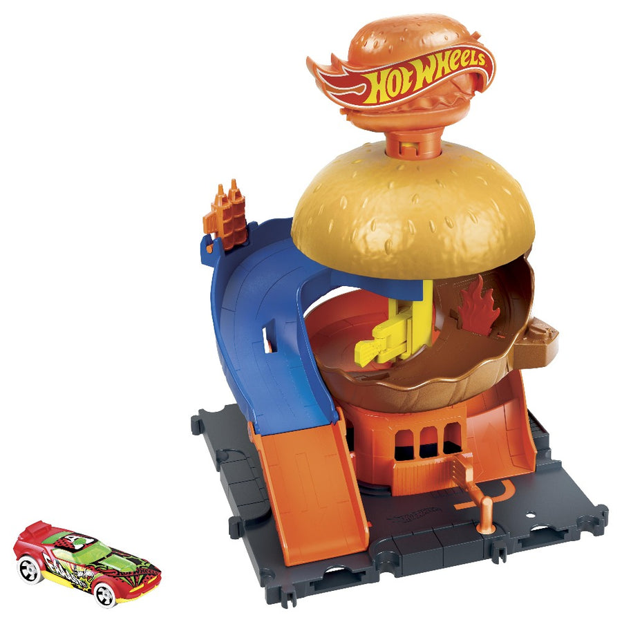 Hot Wheels City Πίστα Downtown Burger Drive-Thru (HDR26) - Fun Planet
