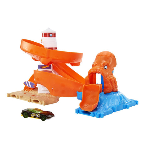 Hot Wheels City Πίστα με Θηρία Octopus Invasion Attack (HDR31) - Fun Planet