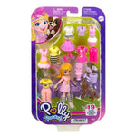 Polly Pocket Νέα Κούκλα με Μόδες Μεσαίο Pack Λουλούδια (HKV89) - Fun Planet