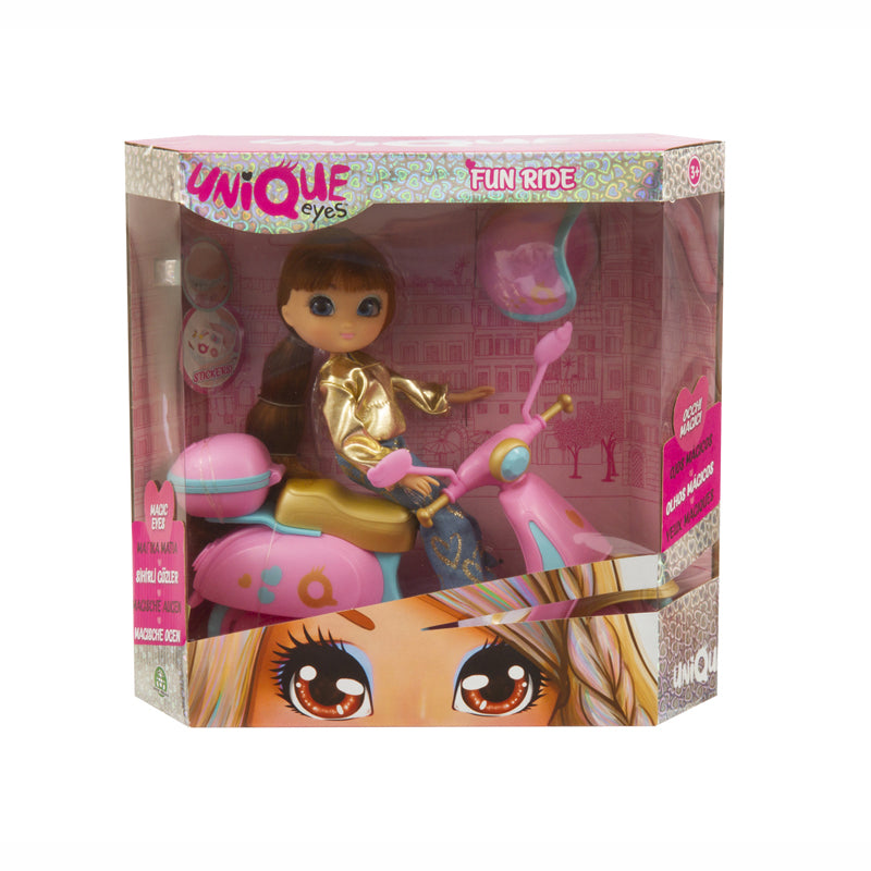 Unique Eyes Κούκλα με Σκούτερ Fun Ride Sophia (MYM11000) - Fun Planet
