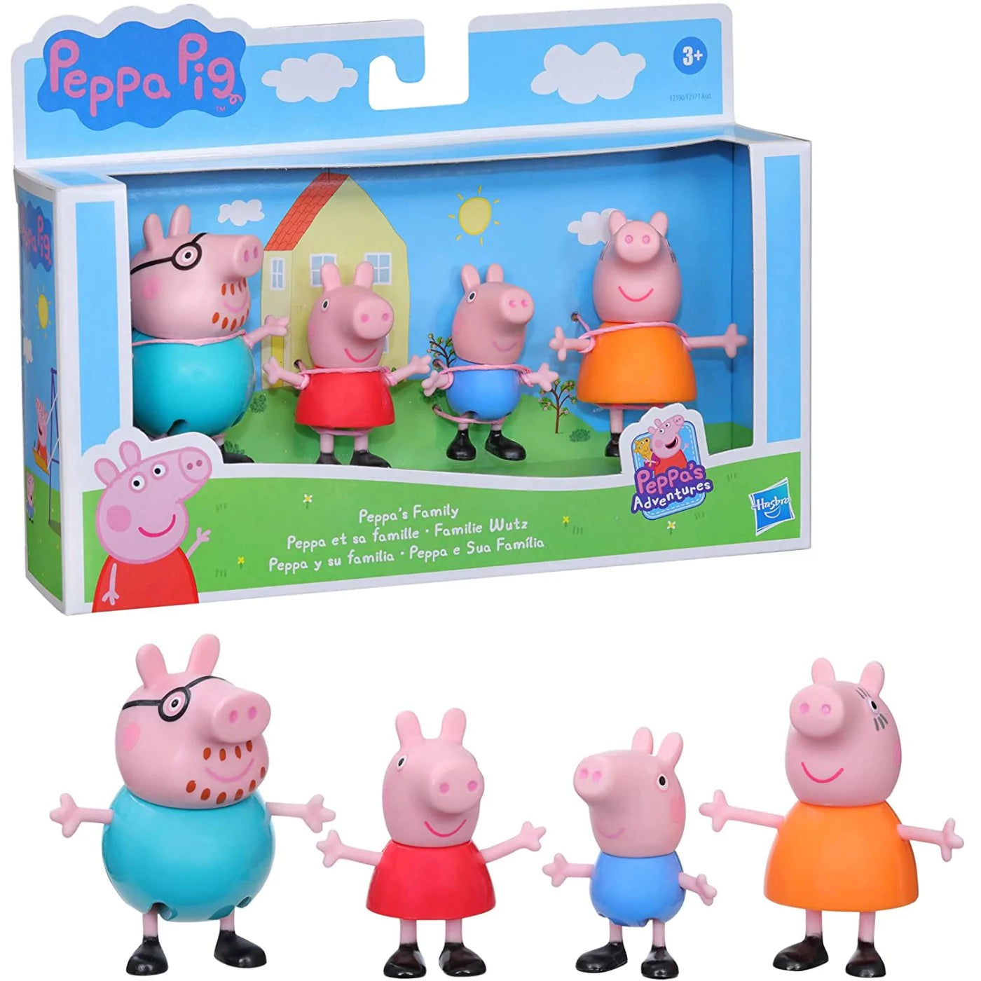 Peppa Pig Peppa's Family Pack 4 Φιγούρες (F2190) - Fun Planet
